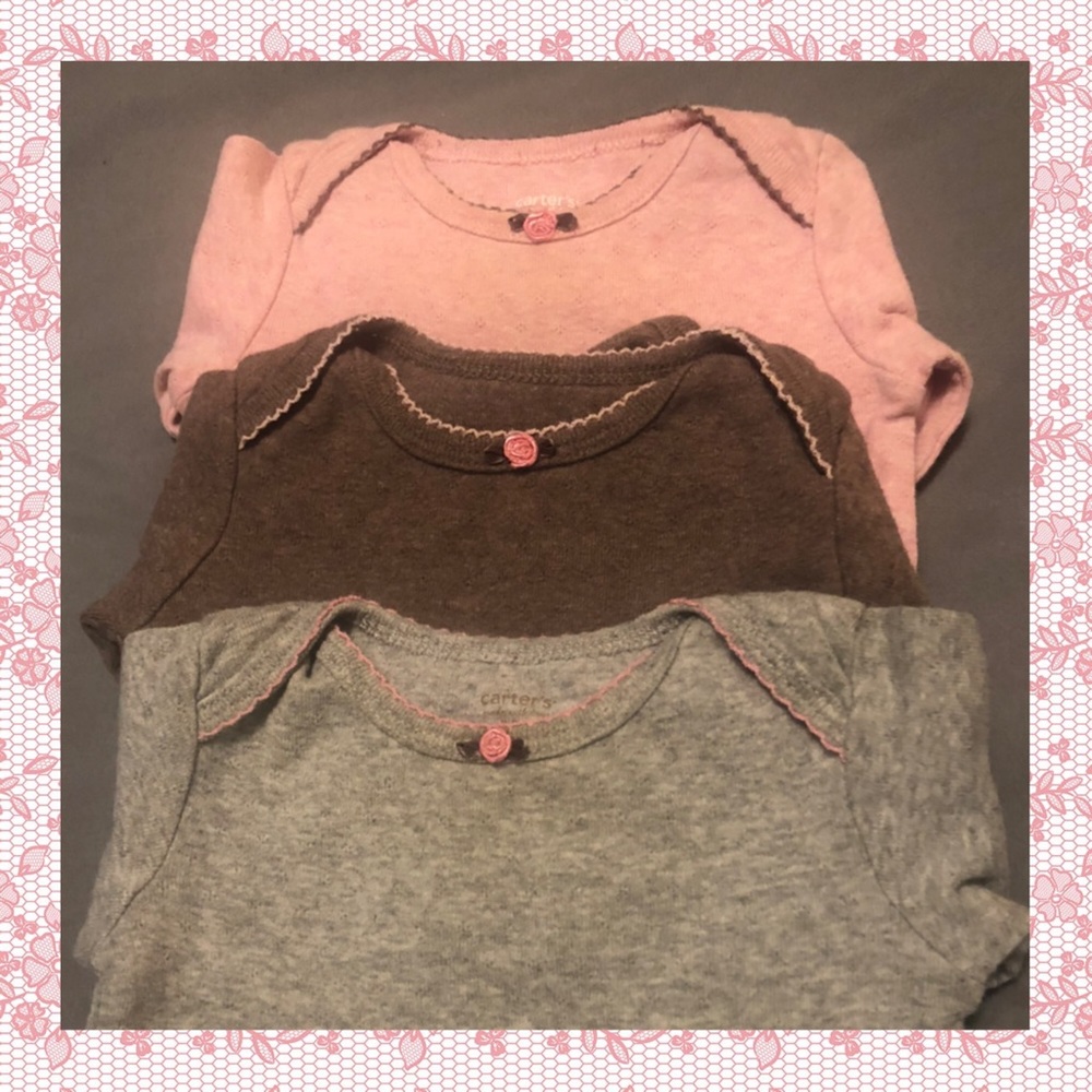 Carters - Lot of 3 Long Sleeve Onesies